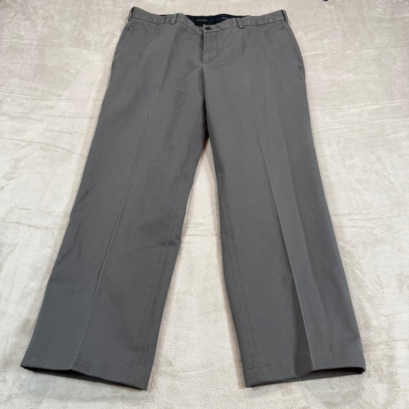 Brooks Brothers Other - Brooks Brothers Mens 38x30 Advantage Chino Clark Grey Flat Front Cotton Pants